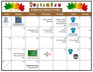 ✨September 2025 Activity Calendar ✨  